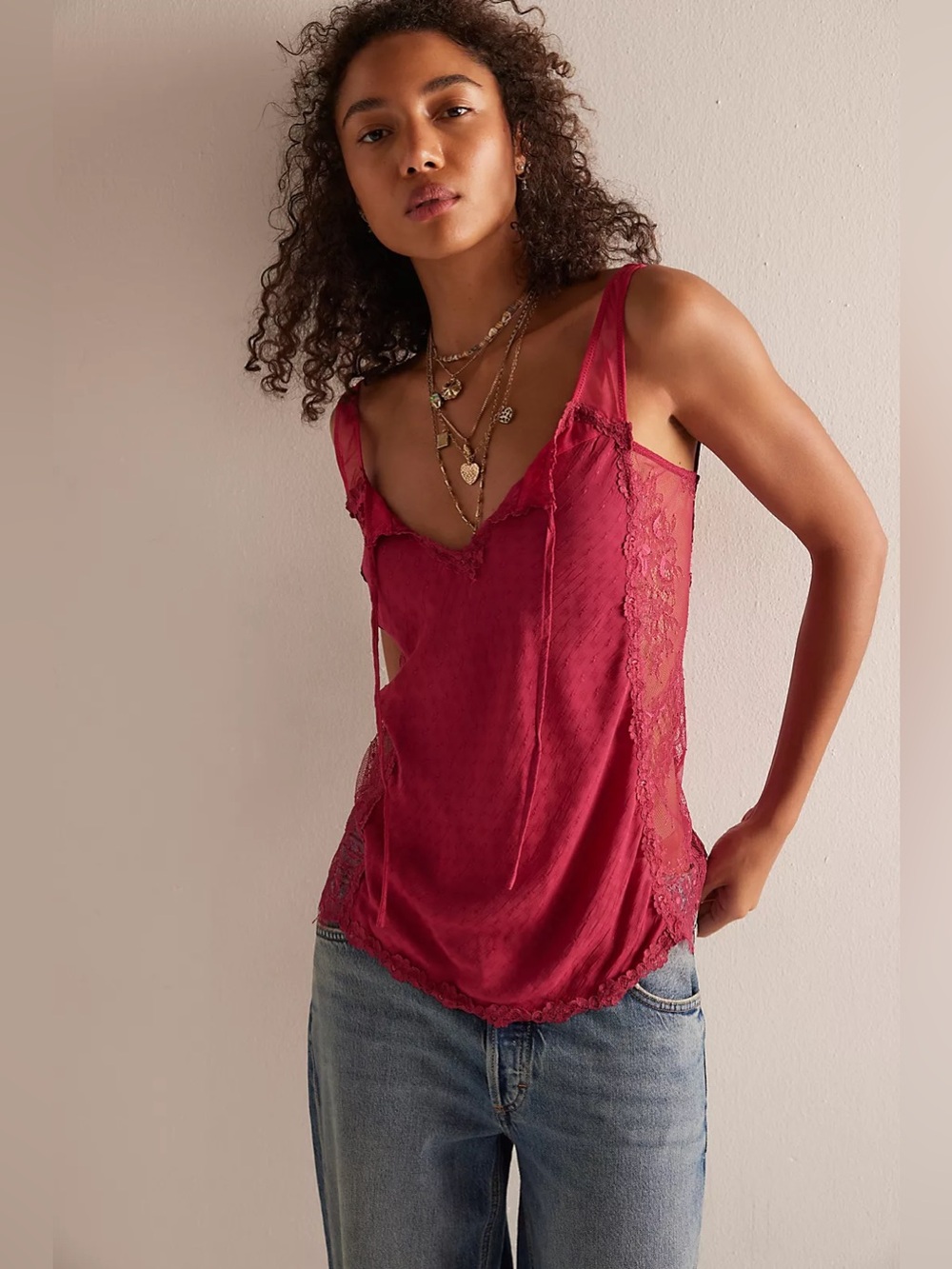 Free People Together Again Slip Skirt Set Size Medium - Picture 4 of 8